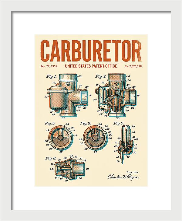 Carburetor Retro Patent Us2026798a