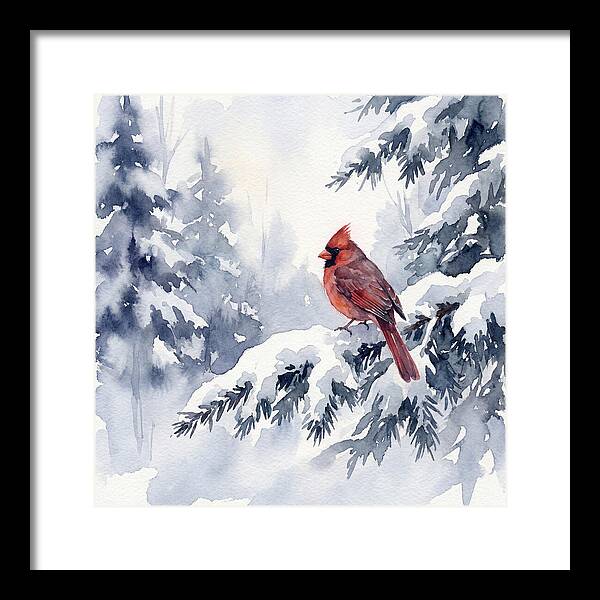Cardinal In Winter Wonderland