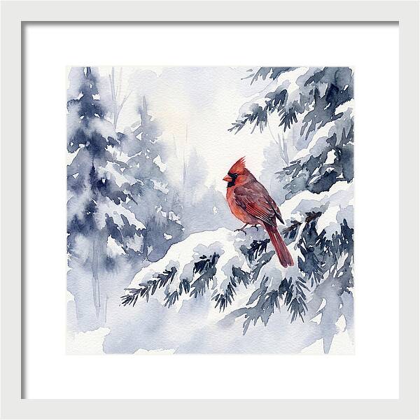 Cardinal In Winter Wonderland