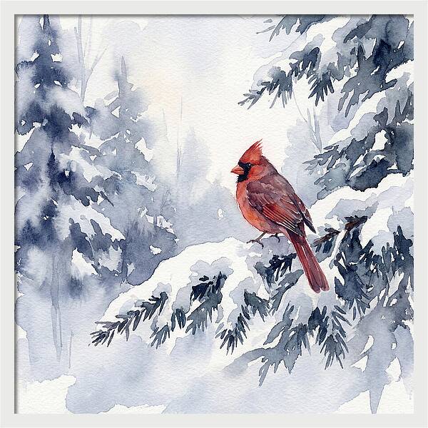 Cardinal In Winter Wonderland