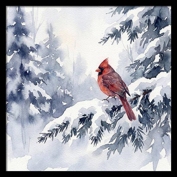 Cardinal In Winter Wonderland