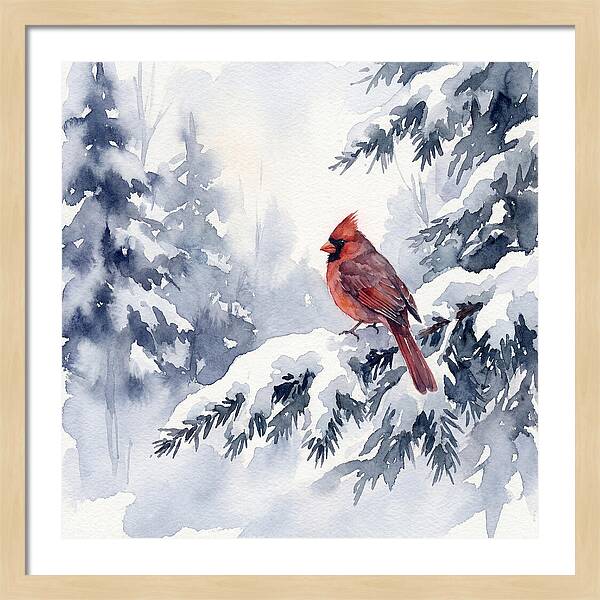 Cardinal In Winter Wonderland