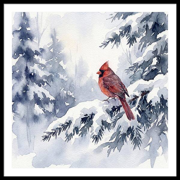 Cardinal In Winter Wonderland