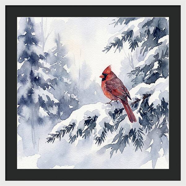 Cardinal In Winter Wonderland