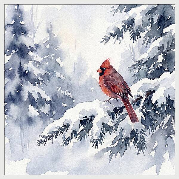 Cardinal In Winter Wonderland