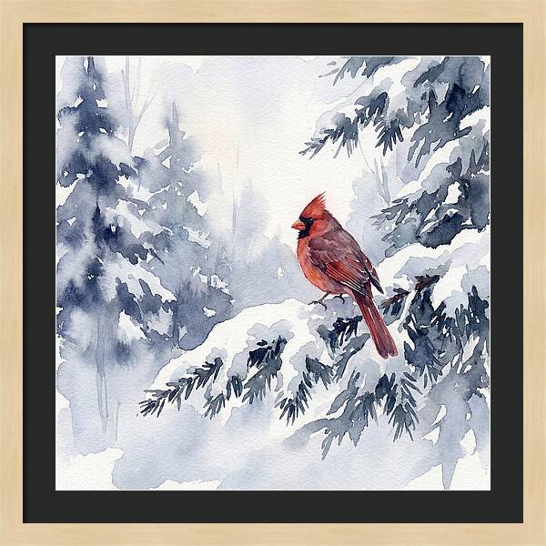 Cardinal In Winter Wonderland