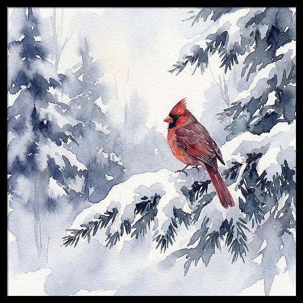 Cardinal In Winter Wonderland