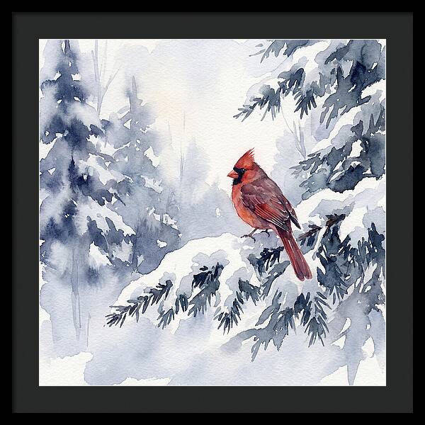 Cardinal In Winter Wonderland