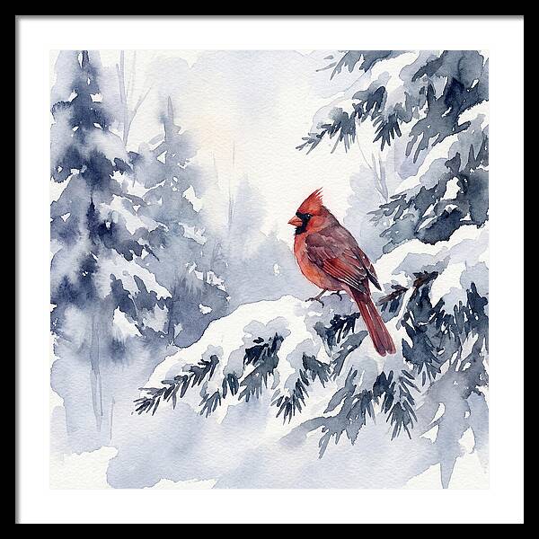 Cardinal In Winter Wonderland