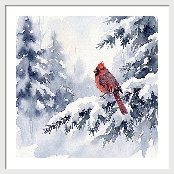 Cardinal In Winter Wonderland