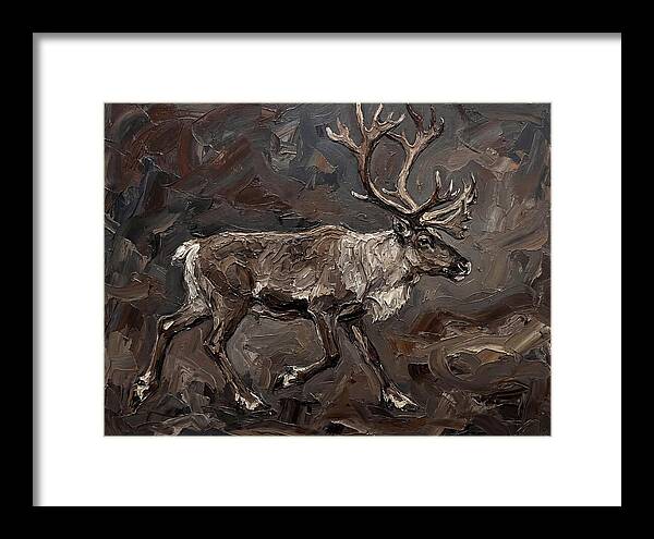 Caribou In Earthy Tones