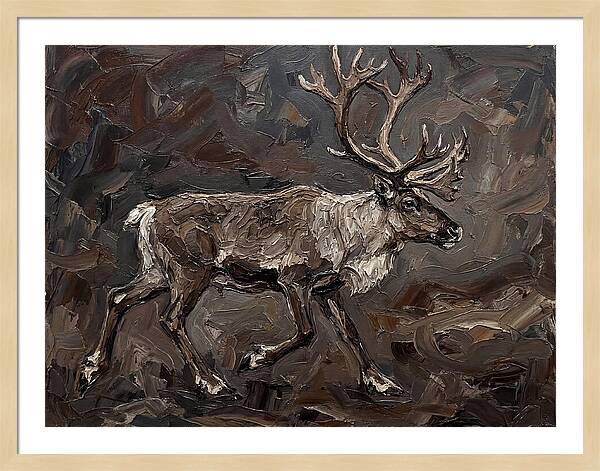Caribou In Earthy Tones