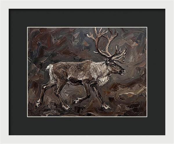 Caribou In Earthy Tones