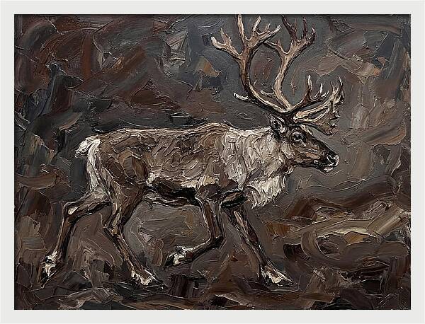 Caribou In Earthy Tones