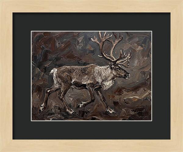 Caribou In Earthy Tones