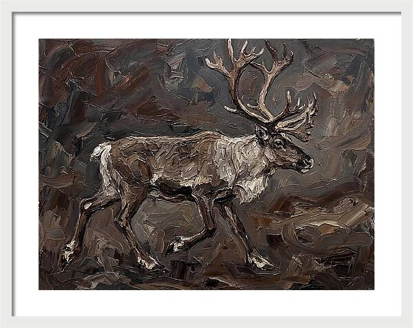 Caribou In Earthy Tones