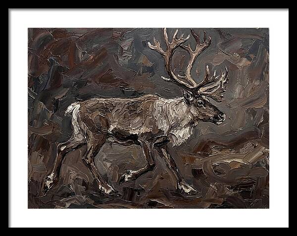 Caribou In Earthy Tones