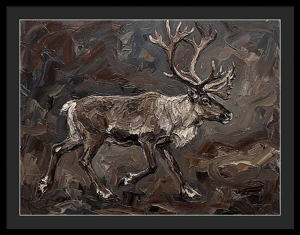 Caribou In Earthy Tones