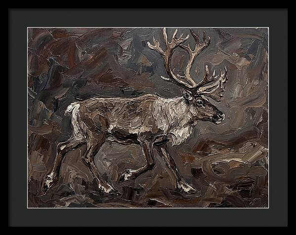 Caribou In Earthy Tones