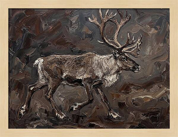 Caribou In Earthy Tones