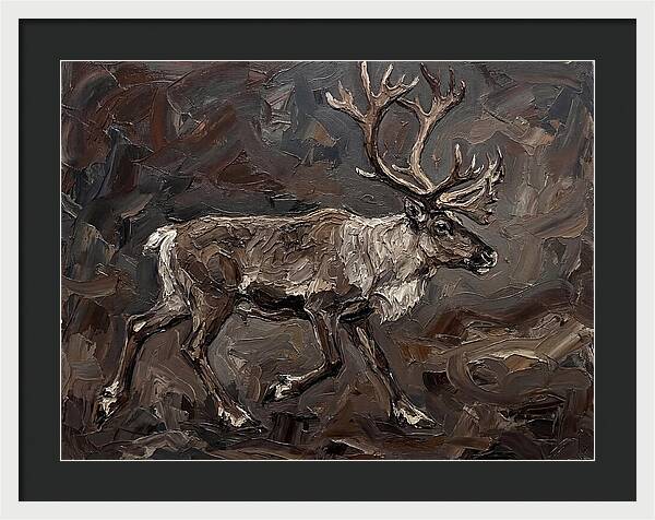 Caribou In Earthy Tones
