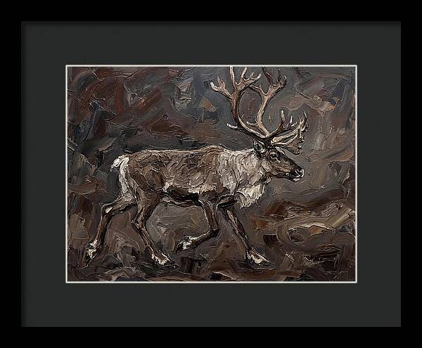 Caribou In Earthy Tones