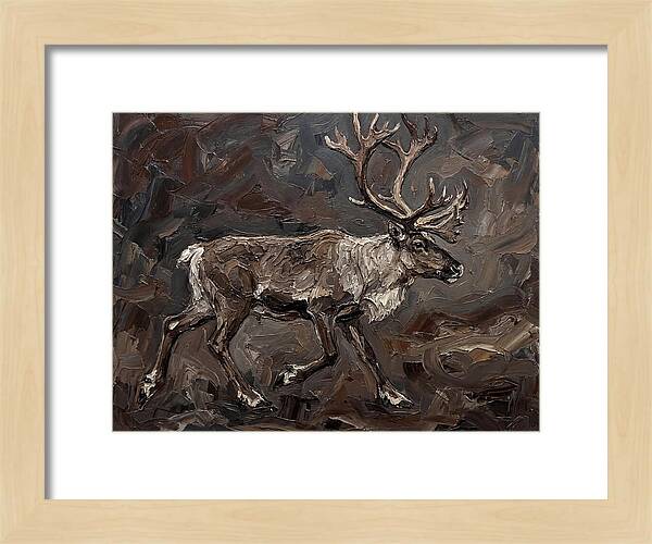 Caribou In Earthy Tones