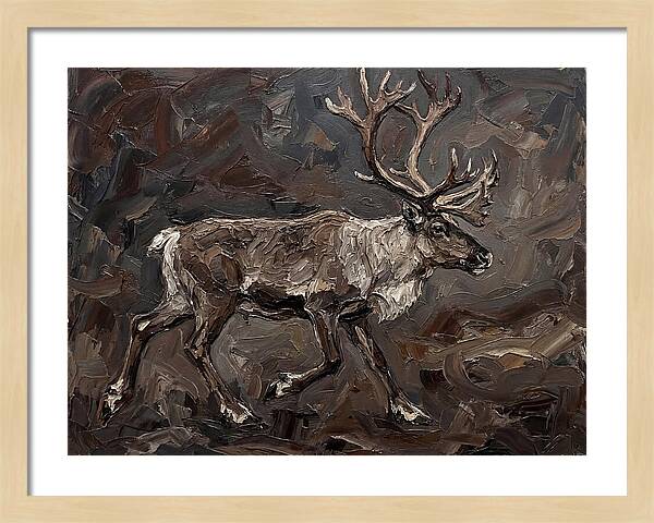Caribou In Earthy Tones