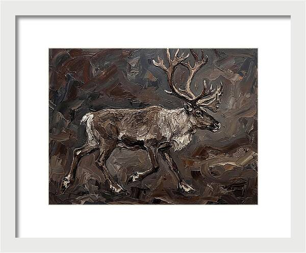 Caribou In Earthy Tones