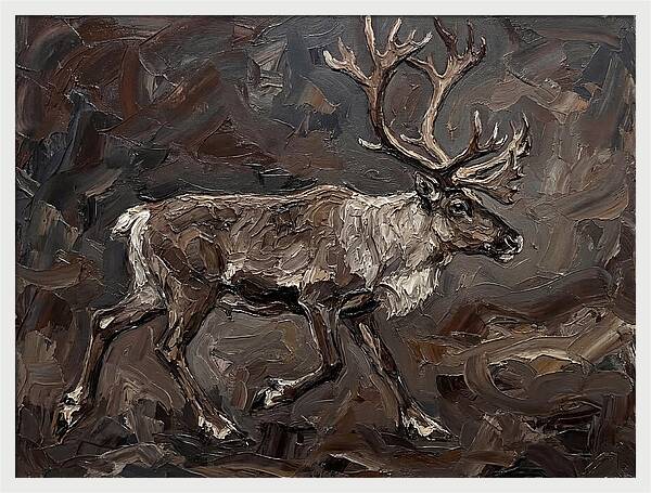 Caribou In Earthy Tones