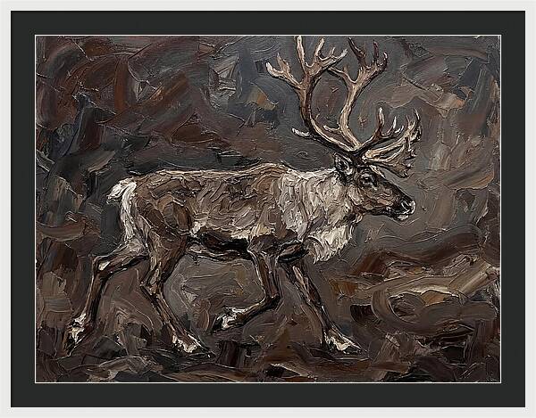 Caribou In Earthy Tones