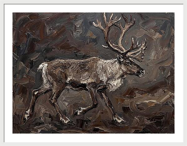 Caribou In Earthy Tones