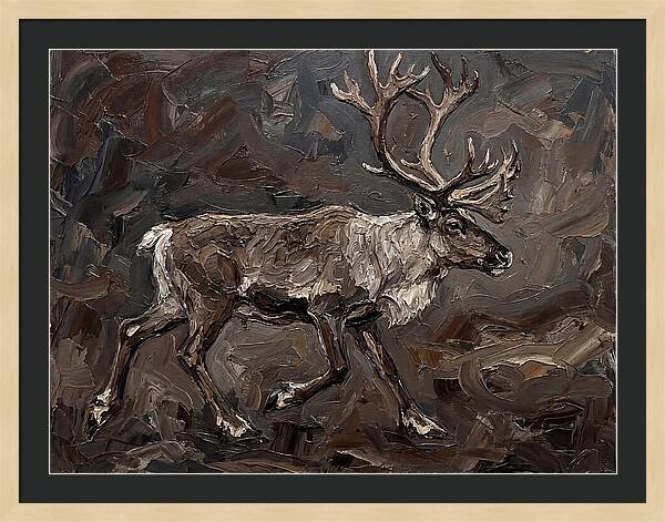 Caribou In Earthy Tones
