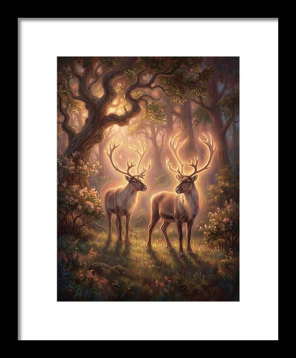 Caribou In Forest