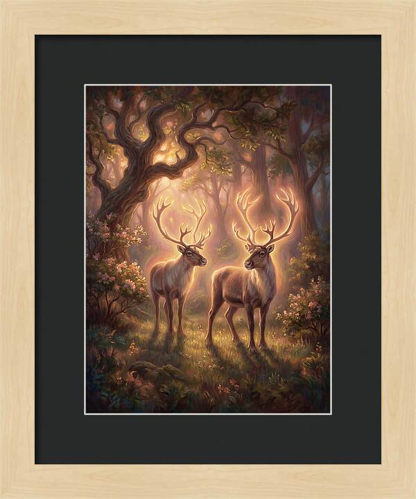 Caribou In Forest