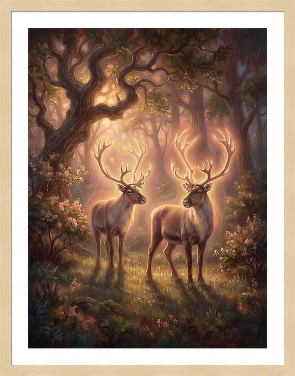 Caribou In Forest