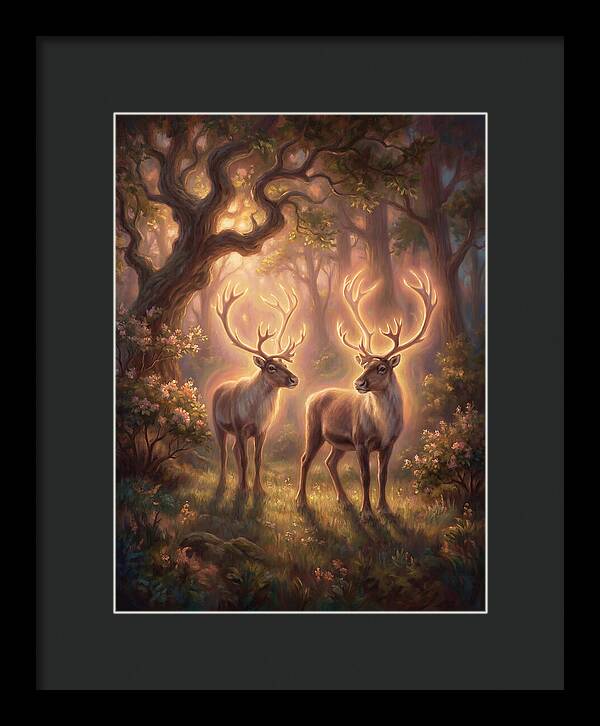 Caribou In Forest
