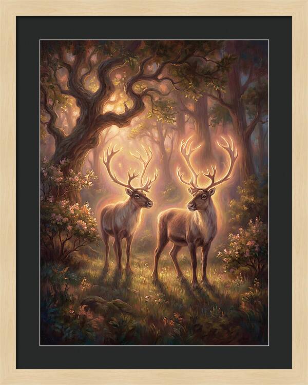 Caribou In Forest