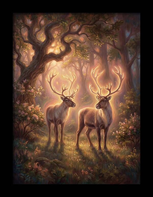 Caribou In Forest