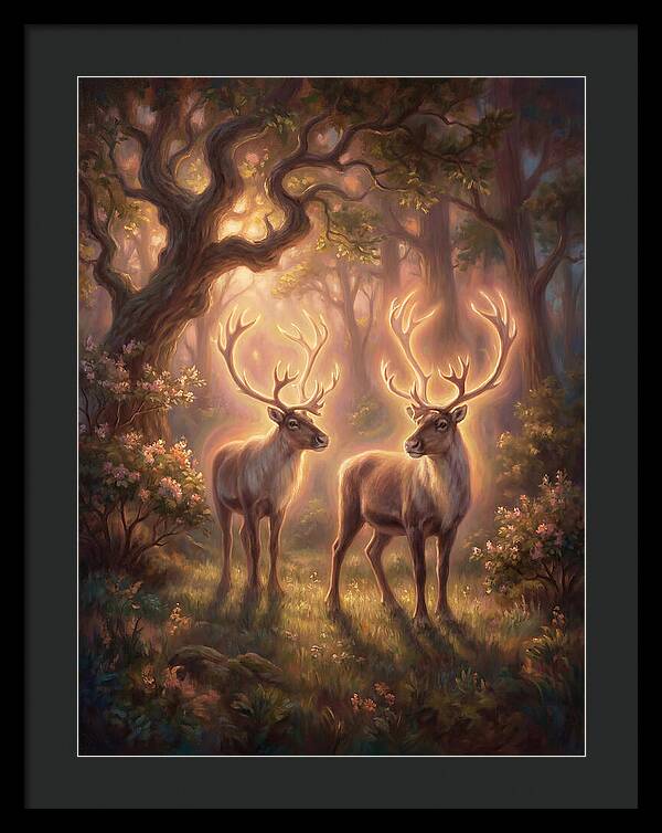 Caribou In Forest