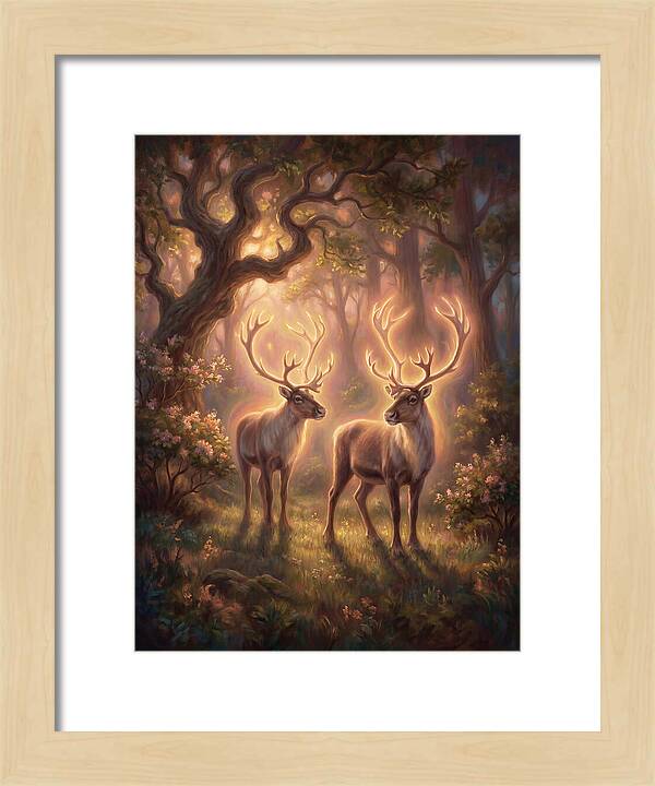 Caribou In Forest