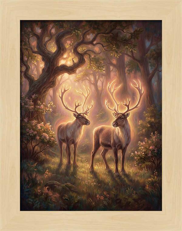 Caribou In Forest