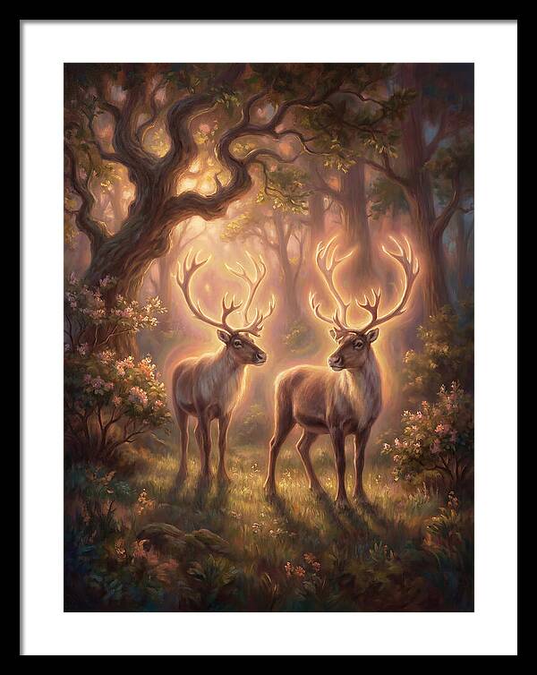 Caribou In Forest