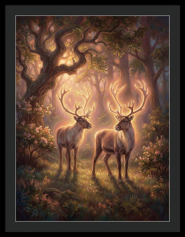 Caribou In Forest