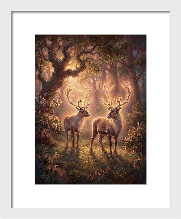 Caribou In Forest