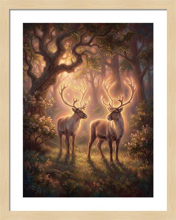 Caribou In Forest