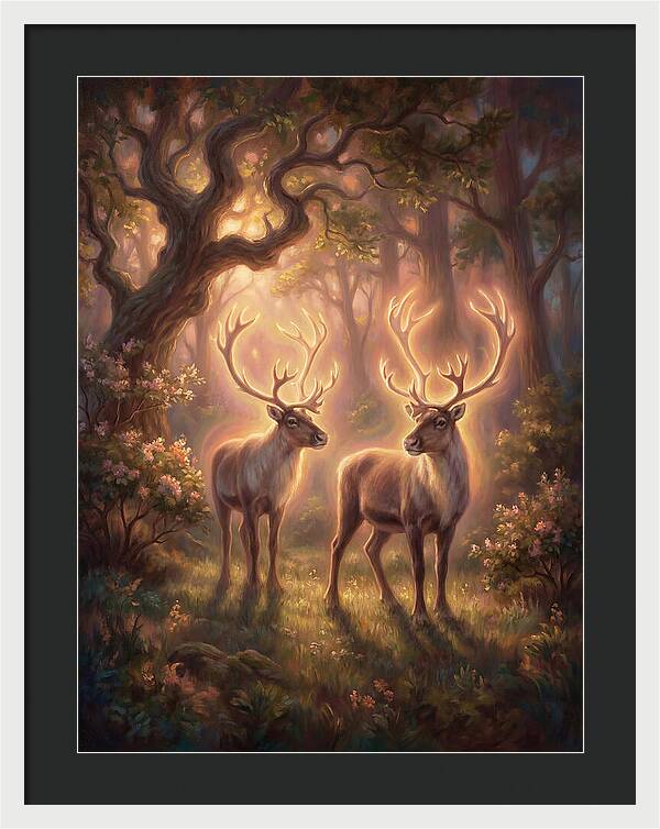 Caribou In Forest