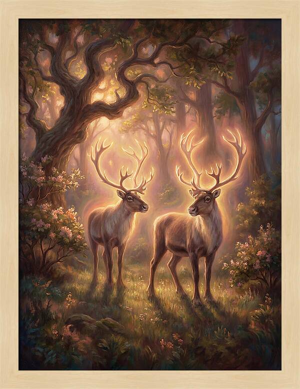 Caribou In Forest