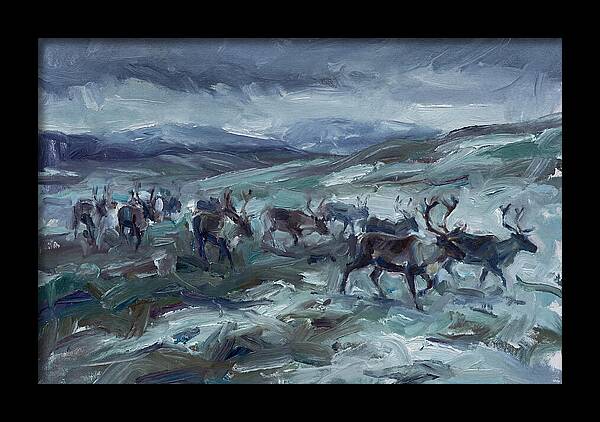 Caribou Migration In Winter