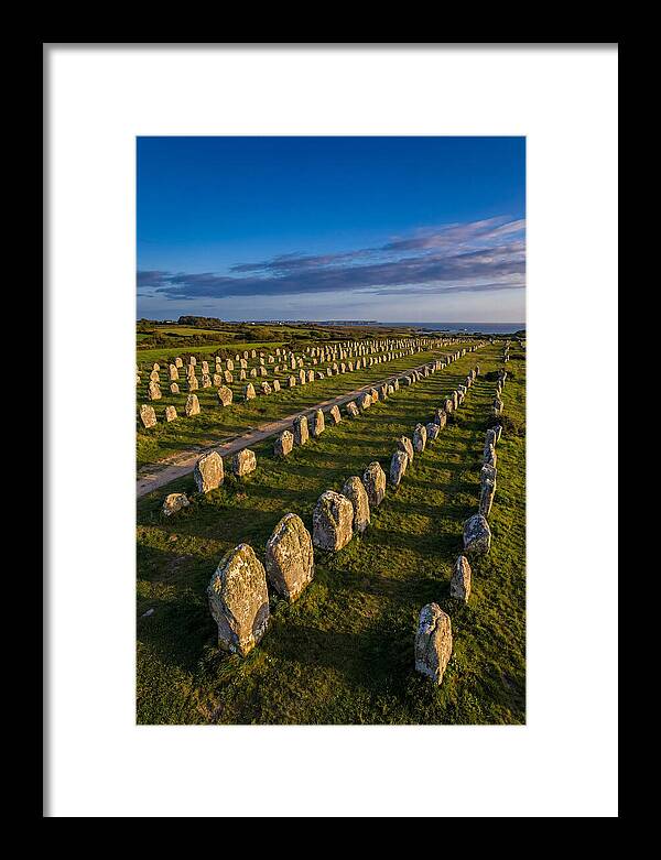 Carnac Standing Stones At Golden Hour